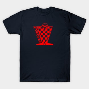 Madness Checkerboard HD - Red T-Shirt